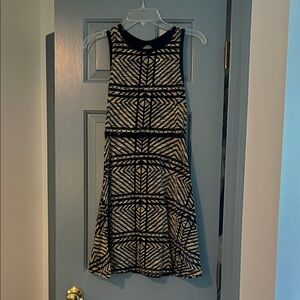 Chelsea & Violet Black and Green A-Line Mini Dress